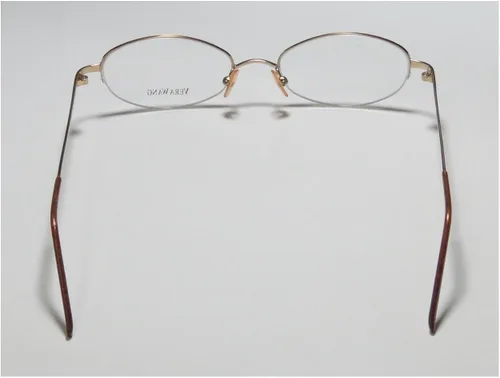 Vista 5 de Vera Wang V05 - Gafas para mujer y mujer, diseño de medio borde, glamuroso, estilo japonés