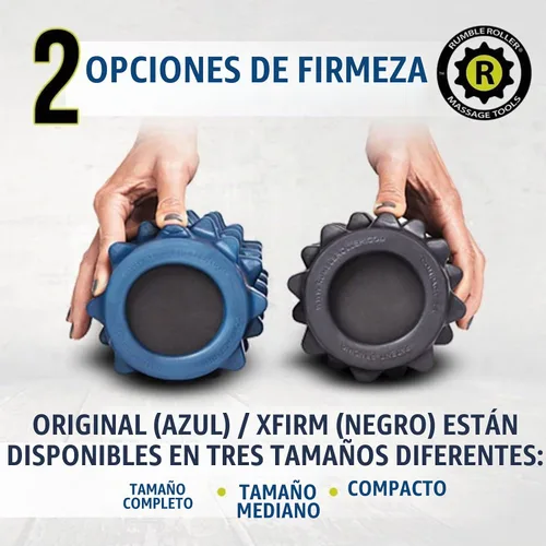 Vista 3 de RumbleRoller Rodillo de Espuma Texturizado Original - Tejidos Profundos, Rodillo de Terapia de Masaje de Liberación Miofascial Automática