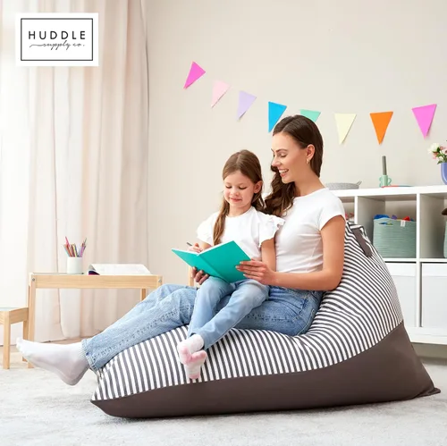 Vista 8 de Huddle Funda Original para Almacenamiento de Puf de Animales de Peluche (Sin Relleno) Silla Puf Grande de Diseñador para Niños y Adultos