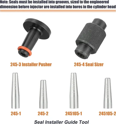 Vista 4 de X AUTOHAUX 6 unids inyector de combustible Sellos Herramientas para GM245 con para Hitachi Inyectores de combustible 2010-2017 para Subaru Turbo