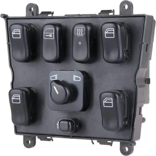 Vista 6 de OCPTY Interruptor de elevalunas eléctrico del lado del conductor, interruptor de control maestro para Mercedes Benz ML320 ML430 ML55 AMG ML500