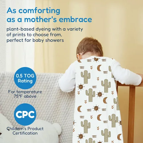 Vista 3 de TotAha Baby Sleep Sacks 3-Pack, 0.5 TOG Wearable Blanket, 3-6-15-24 Months León Boho