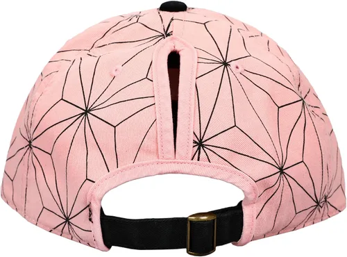Vista 5 de Gorra de béisbol ajustable negra con logotipo bordado de Demon Slayer