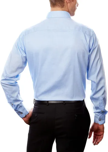 Vista 2 de Calvin Klein - Camisa de vestir, ajuste regular, ajuste elástico, para hombre, no necesita planchado.