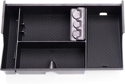Vista 9 de Compatible con accesorios Toyota Tundra Organizador de bandeja de consola central para Tundra 2007-2020 2021, bandeja de almacenamiento secundario