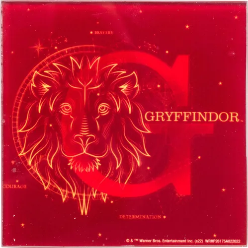 Vista 2 de Silver Buffalo Harry Potter Constellations - Juego de posavasos de cristal de 4 piezas, multicolor (HP26175A)