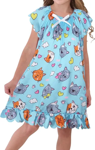 Vista 10 de JESKIDS Camisones de satén para niñas, camisón de seda, ropa de pijama