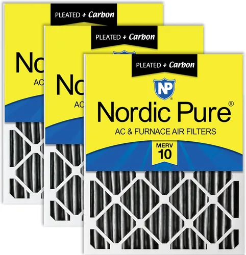 Vista 24 de Nordic Pure Filtros de aire MERV 7 plisados de 14 x 25 x 2 (13 1/2 x 24 1/2 x 1 3/4), paquete de 3 filtros de aire plisados MERV 7