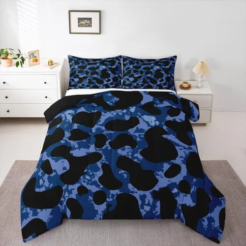 Vista 38 de Erosebridal Juego de edredón rosa para niñas, ropa de cama con estampado de animales para niños y adolescentes, juego de ropa de cama colorido