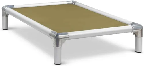 Vista 12 de Kuranda Cama elevada para perros a prueba de mordeduras - Aluminio plateado - 30" x 20" - Cordura Nylon - Borgoña
