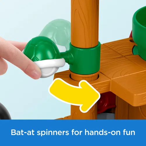 Vista 5 de Fisher-Price Little People - Juego de dirigible My Mario Bowser con figura para preescolar para niños a partir de 18 meses