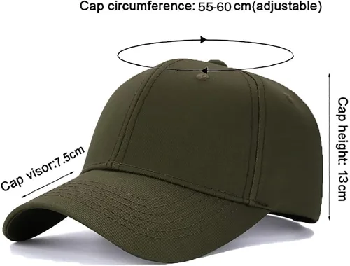 Vista 72 de Gorra de béisbol 100% algodón clásico deportivo casual gorra de golf Sunhat tamaño ajustable