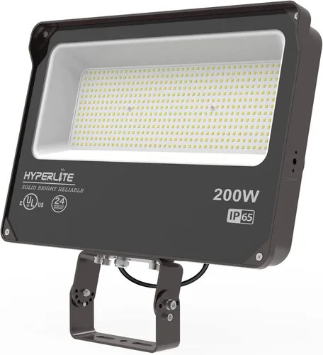 Vista 8 de HYPERLITE Luz de Inundación LED 100W 11000LM, 5000K Luces de Inundación al Aire Libre con Montura de Nudillo, Luces de Inundación Impermeables IP65
