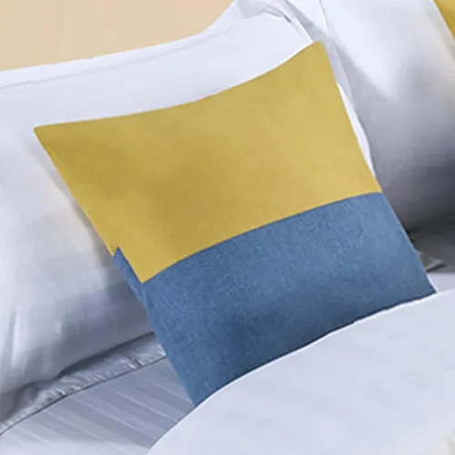 Vista 24 de Paquete de 1 cojín de 17.7 x 17.7 in, con fundas de almohada a juego y núcleo de almohada para decoración de cama, sala de estar, sofá, dormitorio