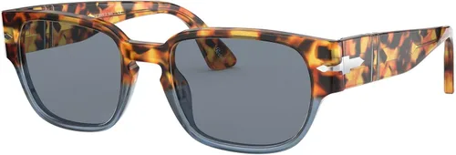 Vista 2 de Persol Gafas de sol cuadradas PO3245S, Negro, verde (blackGreen Polarized)