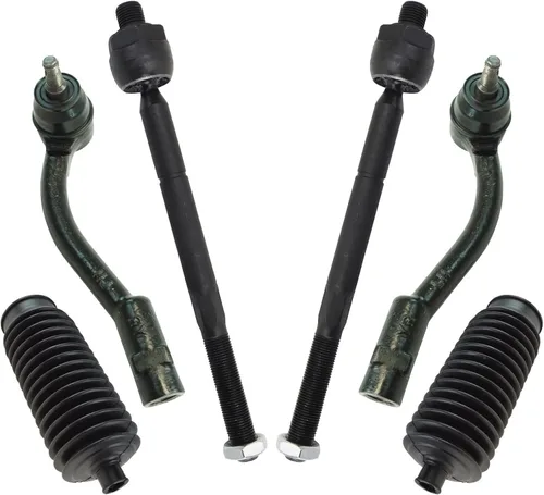 Vista 32 de TRQ Kit de dirección delantera con barra de acoplamiento de fuelle de piñón y cremallera compatible con Toyota Echo 2000-2005