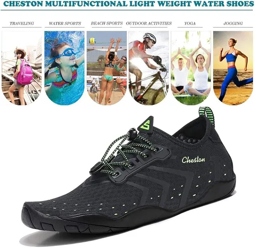 Vista 7 de Cheston Zapatos acuáticos de secado rápido para hombre y mujer
