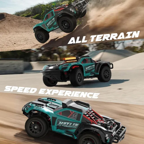 Vista 11 de Hosim Coches RC sin escobillas para adultos y niños rápidos 50 mph, camiones RC 4x4 todo terreno todoterreno impermeable de alta velocidad 1/14 RTR