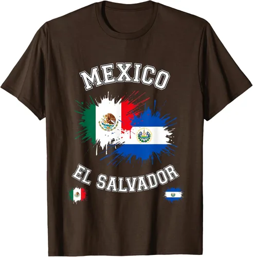 Vista 61 de Camiseta de recuerdo de la bandera vintage de El Salvador de México