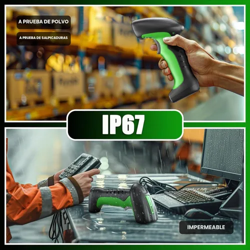 Vista 7 de NETUM Escáner industrial del código de barras de Bluetooth de 2D QR