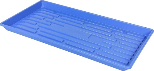 Vista 25 de SUNPACK Bandeja de inicio de semillas de plástico poco profunda de 10 x 20 pulgadas, color negro, 1 pulgada, sin agujeros de drenaje, ideal