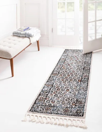 Vista 8 de Unique Loom Aramis Collection - Alfombra rectangular (2 pies x 3 pies 1 pulgada, rectangular, multicolor y negro)