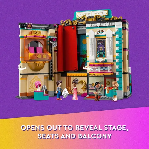 Vista 3 de LEGO Friends Andrea's Theater School Playset, 41714 Juguete creativo de teatro de simulación, idea de regalo para niños y niñas de 8 años