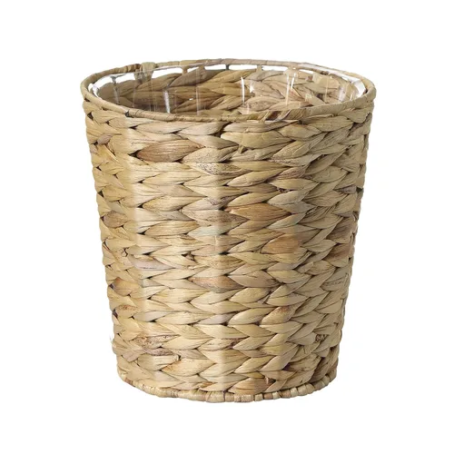 Vista 10 de Papelera decorativa de cerámica para baño (aspecto de mármol negro)