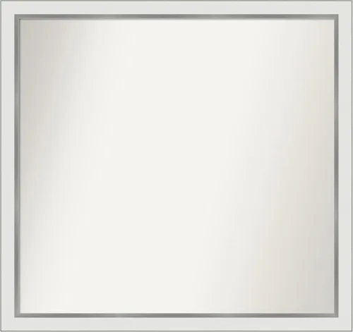 Vista 453 de Amanti Art Espejo personalizado, espejo de baño estrecho Alexandria White Wash, espejo de pared o espejo de tocador de baño sobre el fregadero
