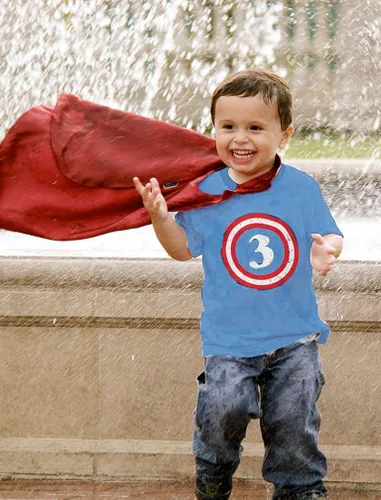 Vista 3 de Tstars Capitán 3er cumpleaños camisa niño tercer traje 3 años niño niño regalo fiesta camisas