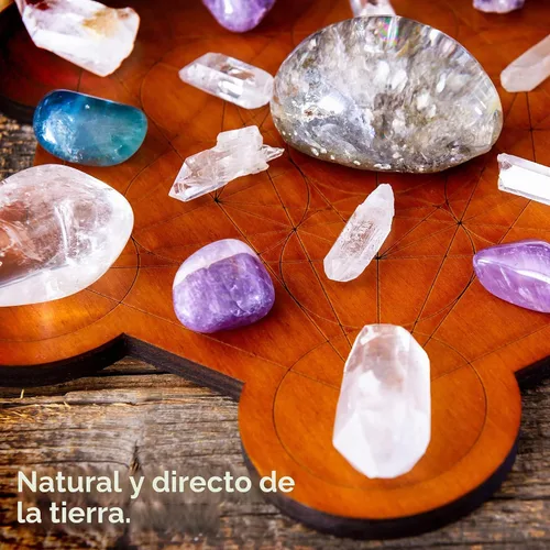 Vista 5 de Tablero de rejilla de cristal para piedras, cubo de Metatrón de 10 pulgadas de diámetro, tablero de geometría sagrada, amplifica el poder de tus