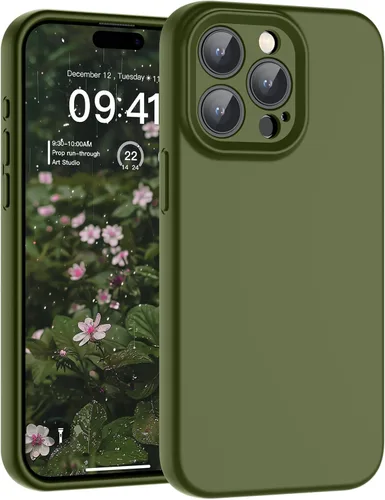 Vista 84 de SUPFINE - Funda diseñada para iPhone 12, silicona líquida premium con [forro de microfibra suave antiarañazos][protección de cámara mejorada], funda