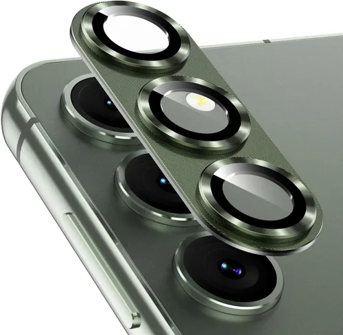 Vista 17 de Korecase Diseñado para Samsung Galaxy S23 Ultra Protector de lente de cámara Película de lente de vidrio templado, cubierta de cámara de metal