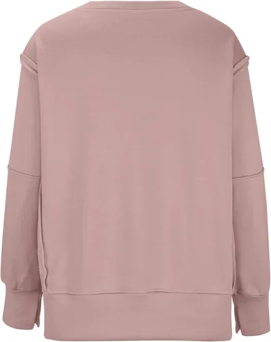 Vista 6 de Oversized Sweatshirts for Women Long Sleeve Crewneck Y2K Baggy Shirts Solid Casual Trendy No Hood Hoodie Tops 2023