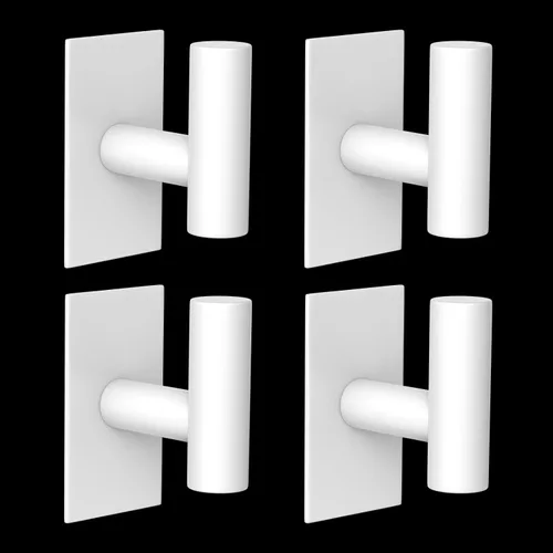 Vista 15 de VAEHOLD - Ganchos adhesivos de pared para toallas, resistentes, impermeables, de plata, para colgar abrigos, ropa, gancho de pared para armario