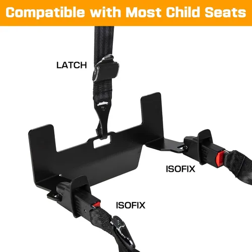 Vista 2 de ISOFIX Soporte Universal de Montaje para Asiento de Automóvil, Kit de Anclaje de Seguridad para Asiento de Niño, Soporte de Interfaz de Cierre