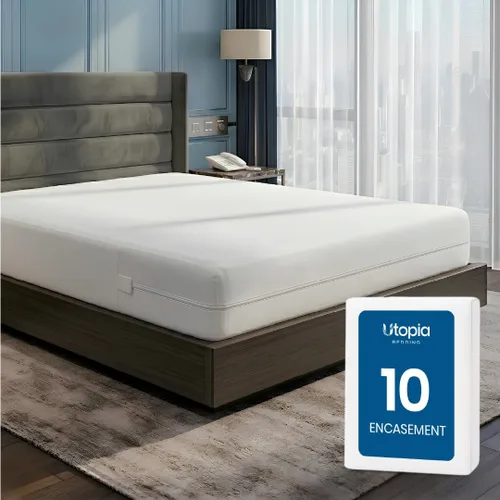 Vista 15 de Utopia Bedding - Protector de colchón Twin con zíper, 100% impermeable, a prueba de chinches y ácaros del polvo, funda para colchón absorbente de 6