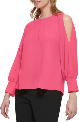 Vista 2 de Calvin Klein Women's Cold Shoulder Blouse