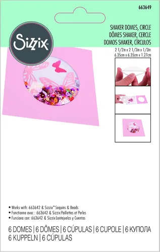 Vista 2 de Sizzix Cúpulas cocteleras, círculo, 2.5 in, paquete de 6 / 2.5 pulgadas