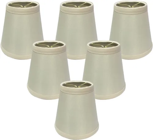 Vista 14 de Royal Designs, Inc. Lámpara de araña de tapa dura Empire Basic Shade CS-984-5AGL, oro antiguo, 3 x 5 x 4,5