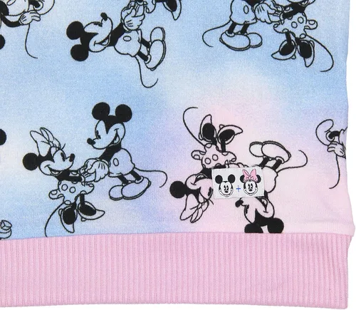 Vista 3 de Disney Camiseta de pijama de manga larga con diseño de Minnie y Mickey Mouse para mujer