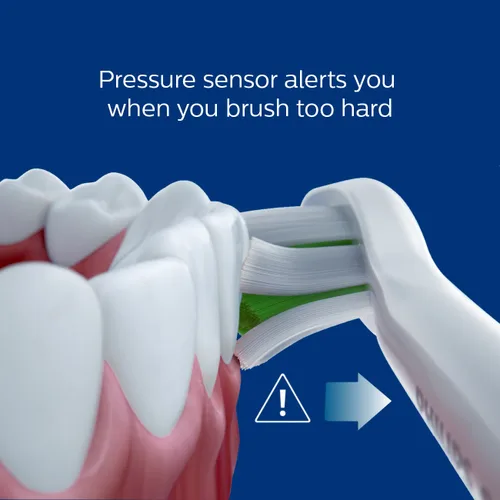 Vista 4 de Philips Sonicare - Cepillo de dientes eléctrico recargable ProtectiveClean Whitening con sensor de presión y ajustes de intensidad
