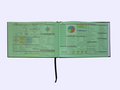 Vista 3 de Crystal Pilot Rodillera de aluminio, libro de registro piloto, cartel de VFR-IFR