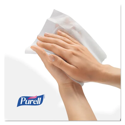 Vista 8 de PURELL 9019-01 Despachador para pared de toallitas esterilizadas blancas. Tamaño grande