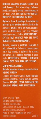 Vista 3 de Obliphica Seaberry Serum para cabello medio y curso, vitaminas y omegas para cabello libre de encrespamiento y nutrido, suero para cabello seco