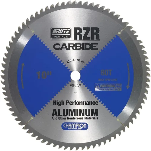 Vista 8 de Champion Cutting Tool Corp - Hoja de sierra circular de 5-3/8 pulgadas, 50T (RZR-538-50-ST), acero inoxidable