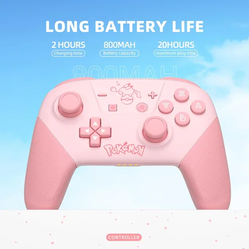 Vista 4 de Switch Controllers,Switch Pro Controller Compatible for SwitchSwitch LiteOLED,Gamepad Pro Controllers Wireless Remote Replacement Support Dual