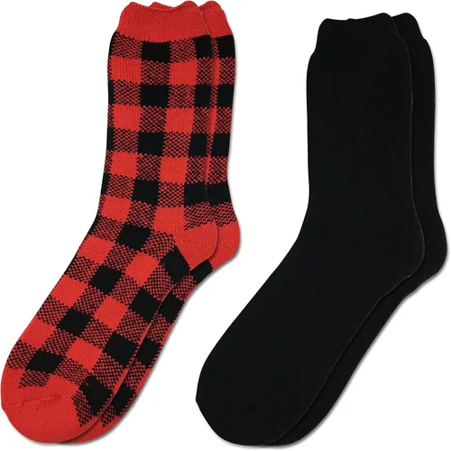 Vista 6 de HOT FEET Thermal Socks for Men 24 Pack, Extreme Cold Boots Socks -Winter Insulated Socks, Cold Weather Size 6-12