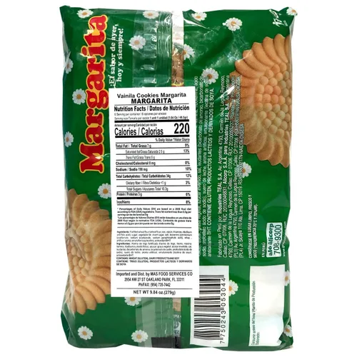 Vista 2 de Galletas Margarita - Paquete de 6 - Perú