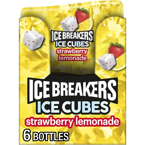 Vista 11 de ICE BREAKERS Ice Cubes - Botellas de goma de mascar sin azúcar de cereza Cubos de goma de mascar sin azúcar de cereza negra con cristales